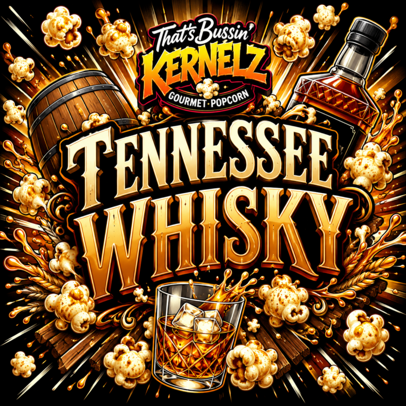 Tennessee Whisky Kernelz Gourmet Popcorn Flavor Logo