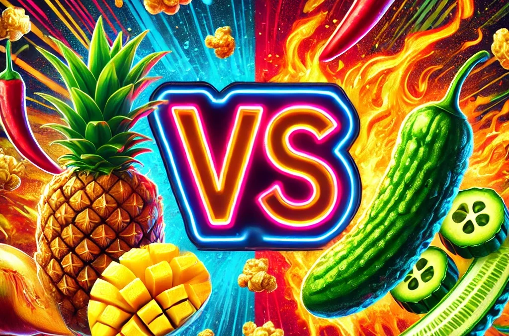 Spicy Pickle vs Pinapple, Mango & Scotch Bonnet Pepper