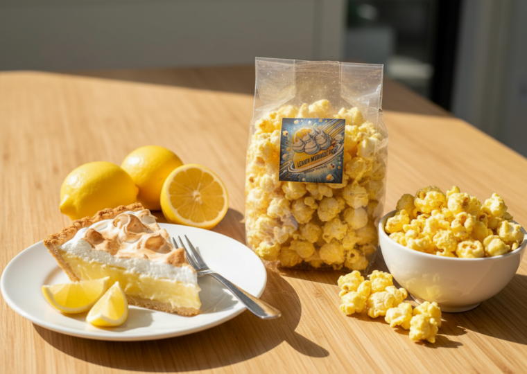 Featured image for Behind the Flavorz: Lemon Meringue Pie Kernelz™ — Aunt Shell, Family Functions, and That Sweet-Tang Bite