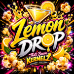 Lemon Drop Kernelz Gourmet Popcorn Flavor Logo
